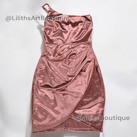 Windsor One-Shoulder Stain Bodycon Dress(C021)-Size S for Women - Picture 7 of 13